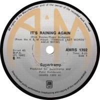 Supertramp: It's Raining Again Zimbabwe 7-inch