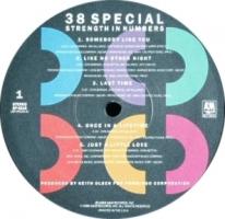 38 Special: Strength In Numbers US vinyl album