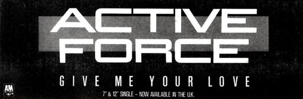 Active Force: Give Me Your Love Britain ad