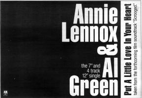 Al Green & Annie Lennox Advert