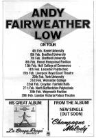 Andy Fairweather Low Advert