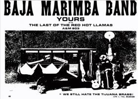 Baja Marimba Band: Yours/Last Of the Red Hot Llamas US ad