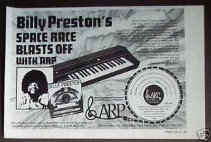 Billy Preston: Space Race US ad