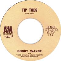 Bobby Wayne: Tip Toes US 7-inch