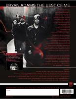 Bryan Adams: The Best Of Me US Sellsheet