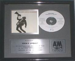 Bryan Adams Diamond, Award