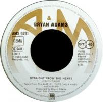 Bryan Adams: Straight From the Heart Germany 7-inch