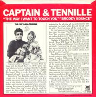 Captain & Tennille: The Way I Want to Touch You US 7-inch