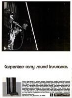 Carpenters Shure ad 1973