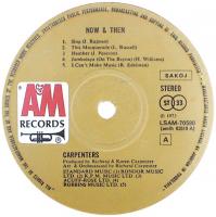 Carpenters: Now & Then Yugoslavia vinyl album