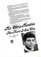 Chris Montez: The More I See You US ad