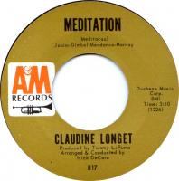 Claudine Longet: Meditation US 7-inch