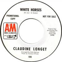 Claudine Longet: White Horses US promo 7-inch