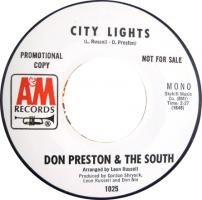 Don Preston & the South: City Lights US promo 7-inch