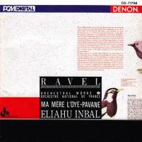 Eliahu Inbal, Orchestre National de France: Ravel Ma Mere L'Oye-Pavane US CD album