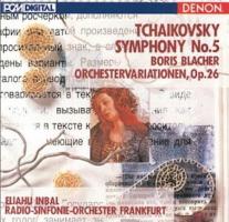 Eliahu Inbal, Radio-Sinfonie-Orchester Frankfurt: Tchaikovsky Symphony 5, Boris Blacher Orchestervariaonen, Op. 26 US CD album