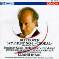 Eliahu Inbal, Vienna Symphony Orchestra: Beethoven Symphony No. 9 Choral US CD album