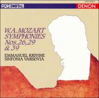 Emmanuel Krivine, Sinfonia Varsovia: W.A. Mozart Symphonies Nos. 26, 29 & 39 US CD album