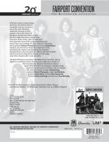 Fairport Convention: 20th Century Masters US Sellsheet