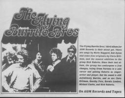 Flying Burrito Brothers Advert