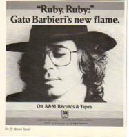 Gato Barbieri: Ruby, Ruby US ad