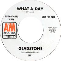 Gladstone: What a Day US promo 7-inch
