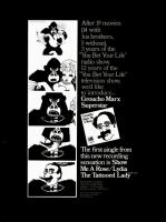 Groucho Marx: Show Me a Rose US ad