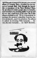 Groucho Marx Advert