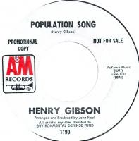 Henry Gibson: Population Song US Promo 7-inch