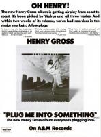 Henry Gross Advert