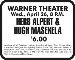 Herb Alpert & Hugh Masekela Advert