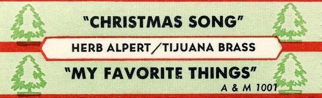 Herb Alpert & the Tijuana Brass: The Christmas Song US Jukebox Strip