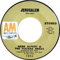 Herb Alpert & the Tijuana Brass: Jerusalem US 7-inch