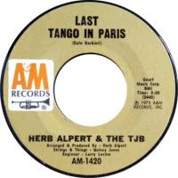 Herb Alpert & the Tijuana Brass: Last Tango In Paris US 7-inch