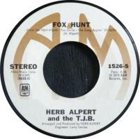 Herb Alpert & the Tijuana Brass: Fox Hunt US 7-inch