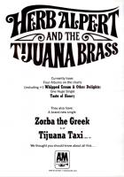 Herb Alpert & the Tijuana Brass: Zorba the Greek/Tijuana Taxi US ad