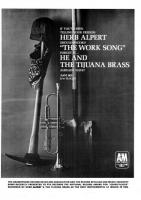 Herb Alpert & the Tijuana Brass: The Work Song US ad