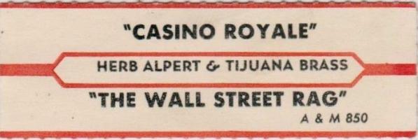 Herb Alpert & the Tijuana Brass Jukebox Strip