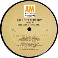 Herb Alpert & the Tijuana Brass: Volume 2 US monaural vinyl album