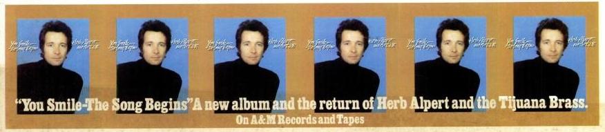 Herb Alpert & the Tijuana Brass: You Smile--the Song Begins US ad