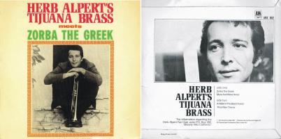 Herb Alpert & the Tijuana Brass: Herb Alpert's Tijuana Brass Meets Zorba the Greek Britain 7-inch