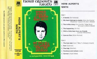 Herb Alpert & the Tijuana Brass: Herb Alpert's Ninth Britain cassette album