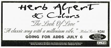 Herb Alpert: The Look Of Love US ad