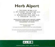 Herb Alpert: Second Wind US Promo CD single