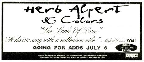 Herb Alpert: The Look Of Love US ad