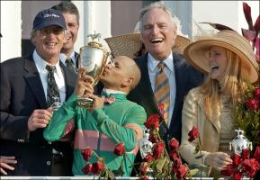 Jerry Moss, John Sheriffs, Mike Smith, Ann Moss Kentucky Derby