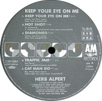 Herb Alpert: Keep Your Eye On Me Japan vinyl album