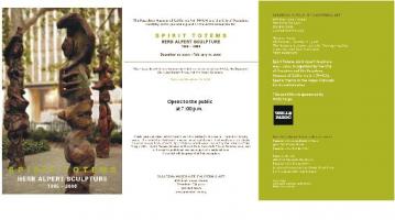 Herb Alpert totems exhibit invitation