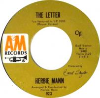 Herbie Mann: The Letter US 7-inch