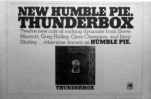 Humble Pie: Thunderbox US ad